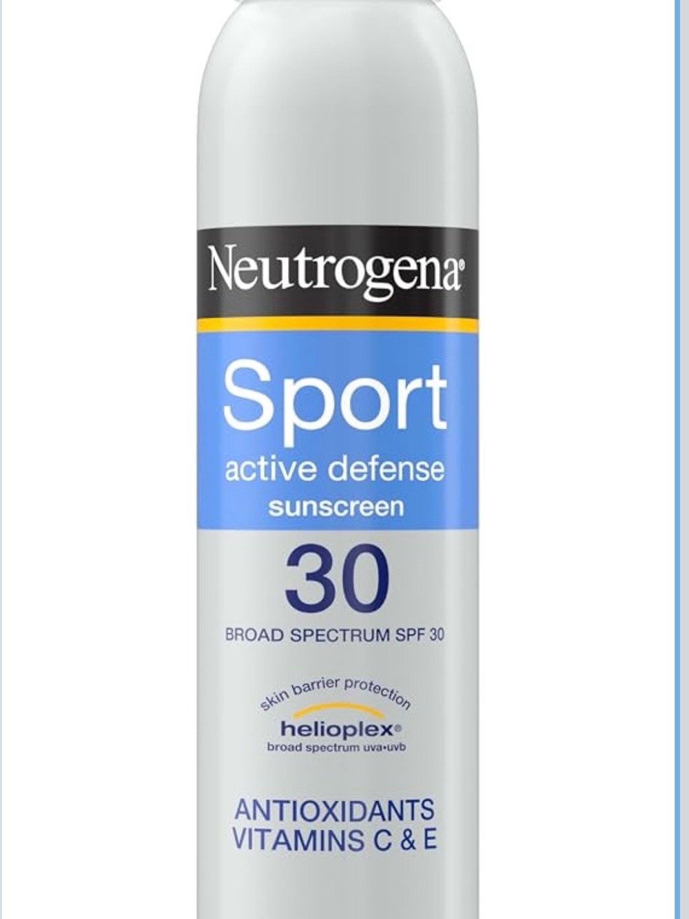 adidas White and Blue Sport Sunscreen Spray SPF 30